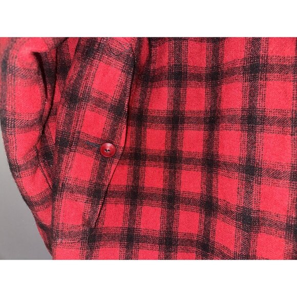 Men’s VTG 80s Woolrich Wool Buffalo Plaid Mackinaw Hunting chore Jacket Coat 40 - Picture 11 of 16
